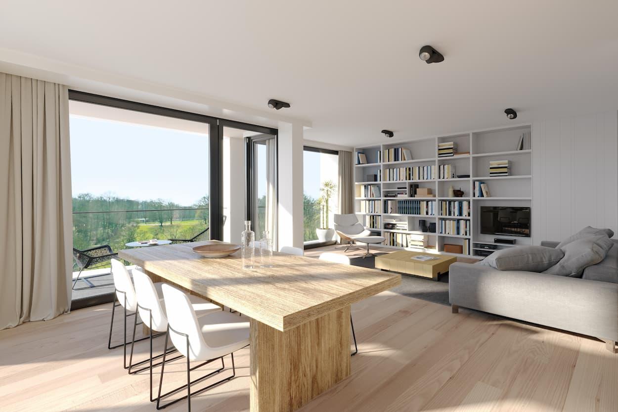 Chien vert project interieur binnen