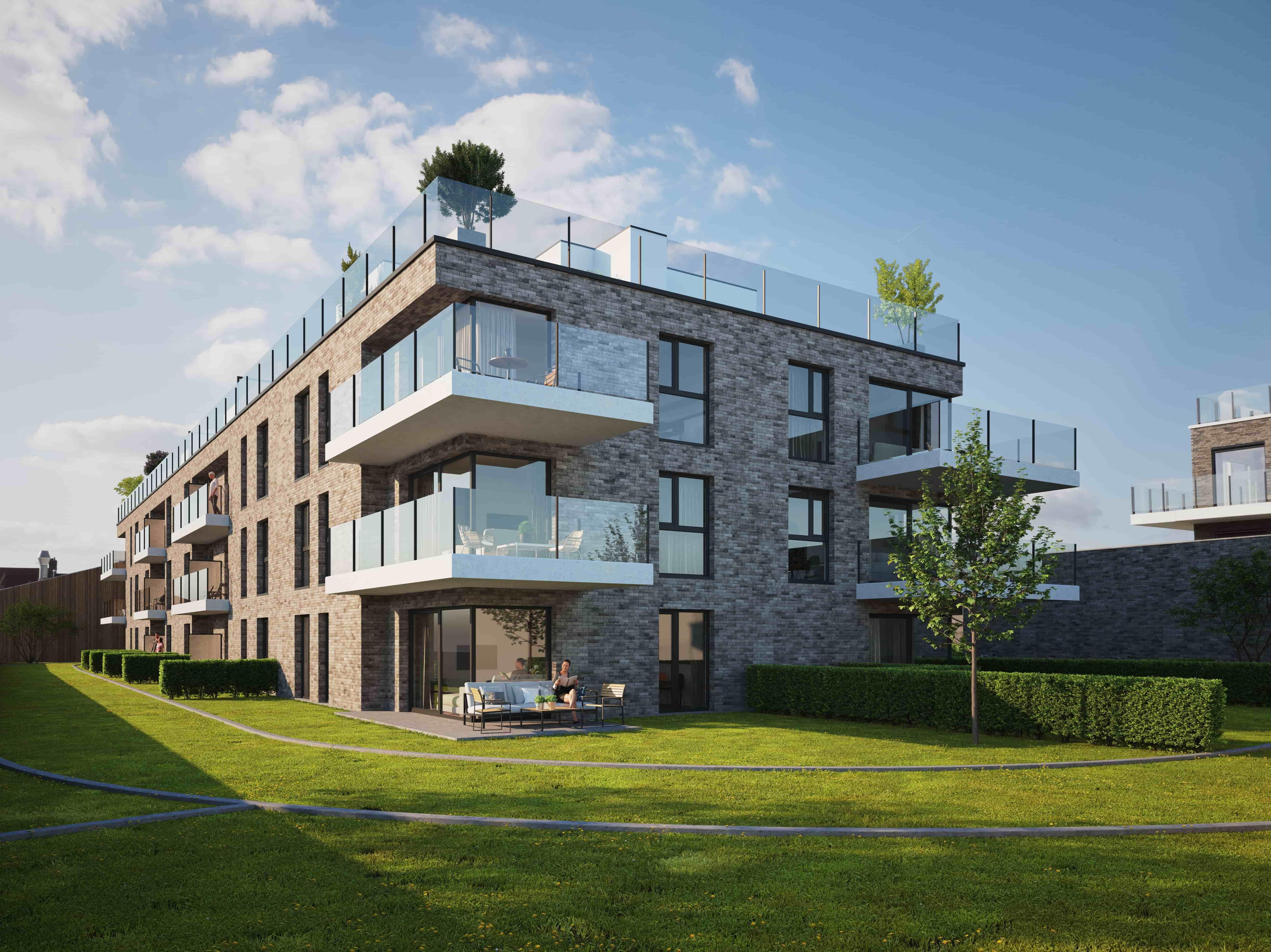 Zijkant gevel appartement Princess Blok B