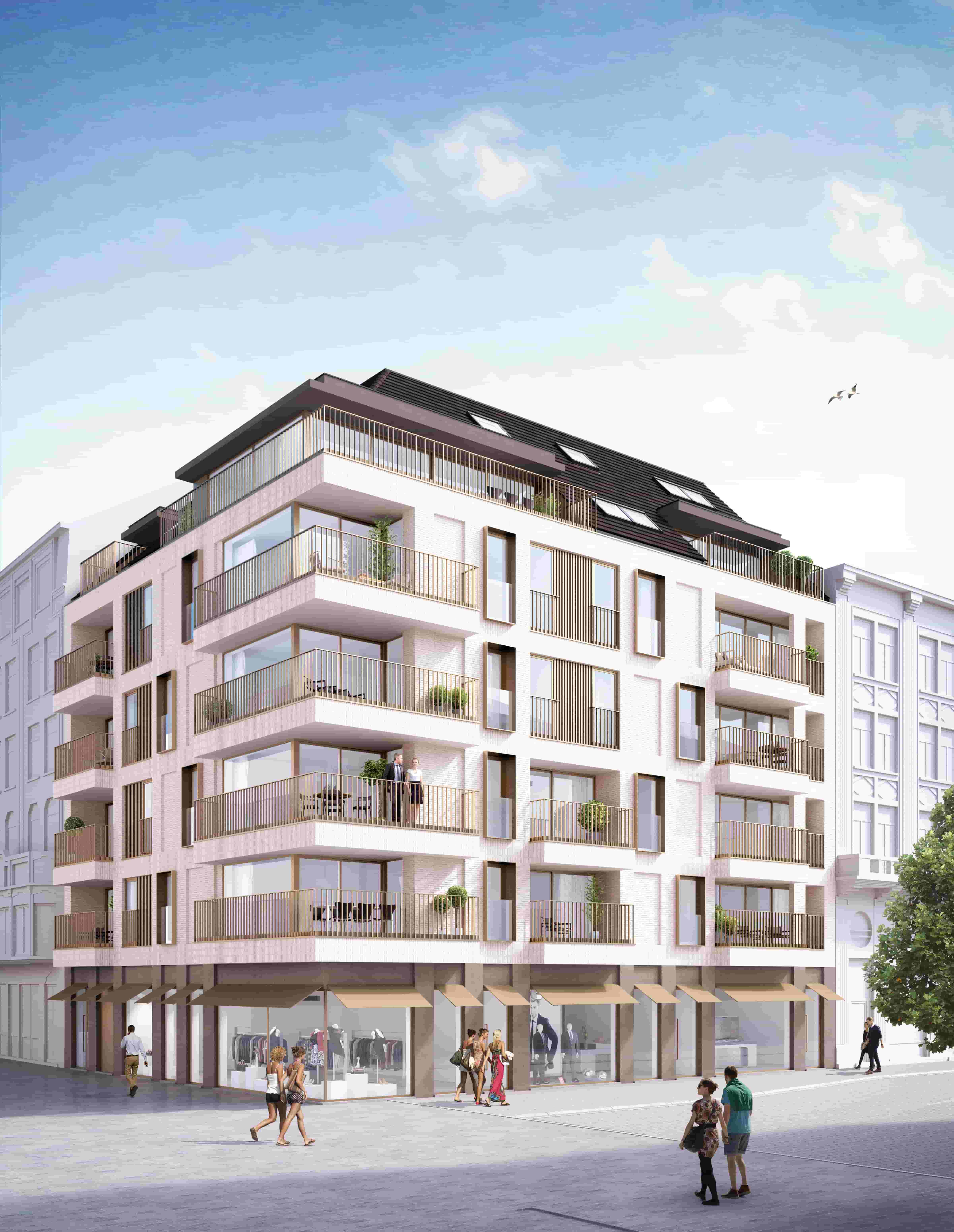 Voorgevel appartementsgebouw