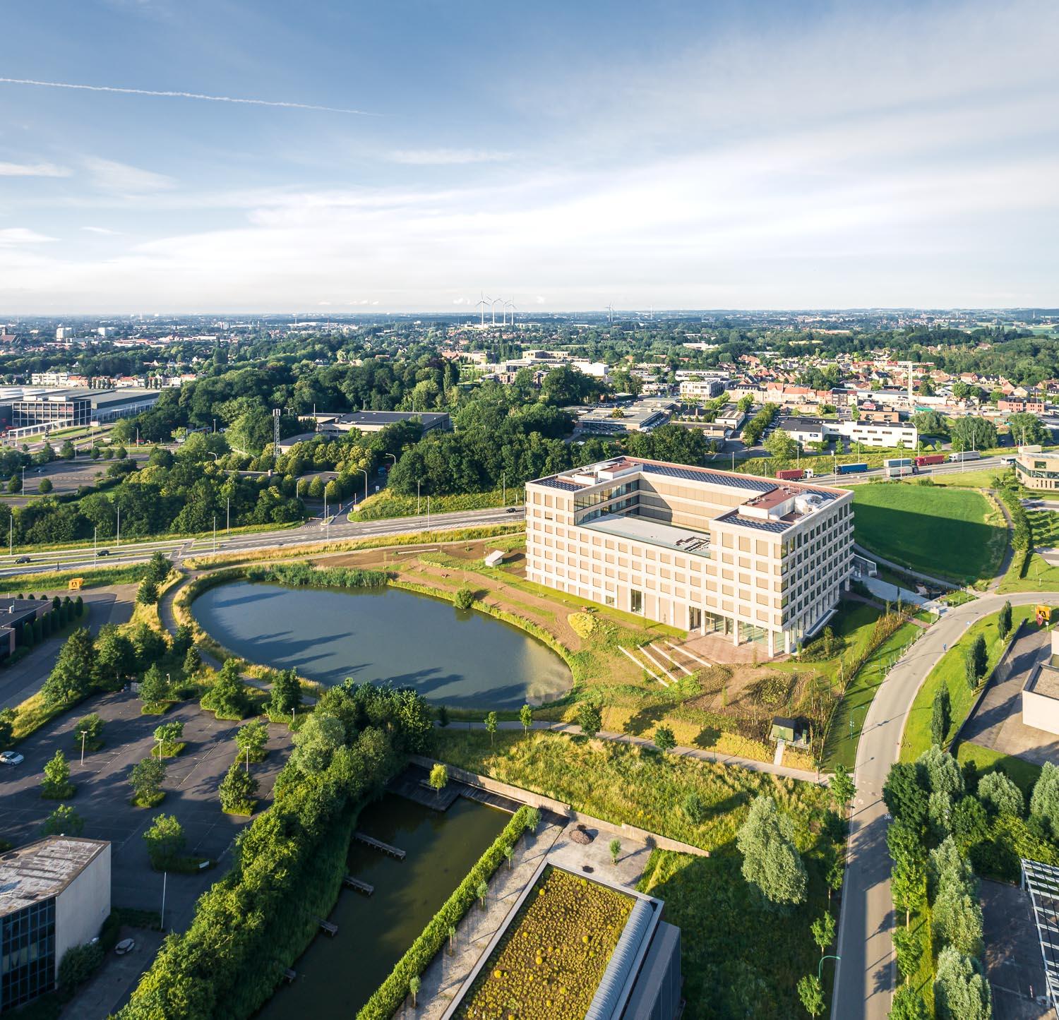 Luchtfoto Kortrijk Business Park 