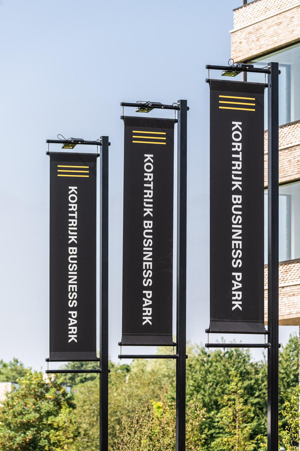 Vlaggen Kortrijk Business Park